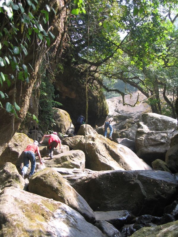 Weiter den Bachlauf hinauf